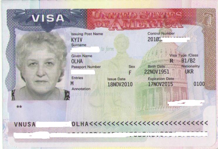 Виза в США