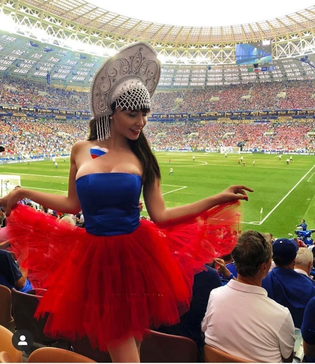 Мария Лиман на футболе