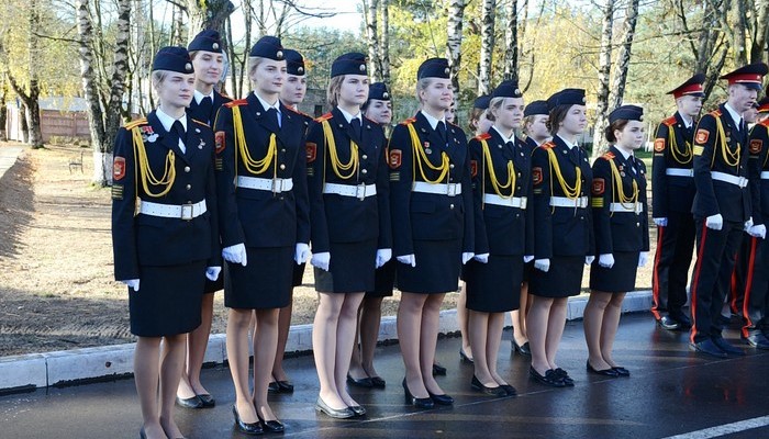На построении