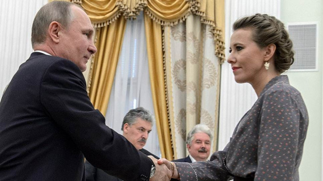 Собчак на встрече с Президентом Собчак на встрече с Президентом